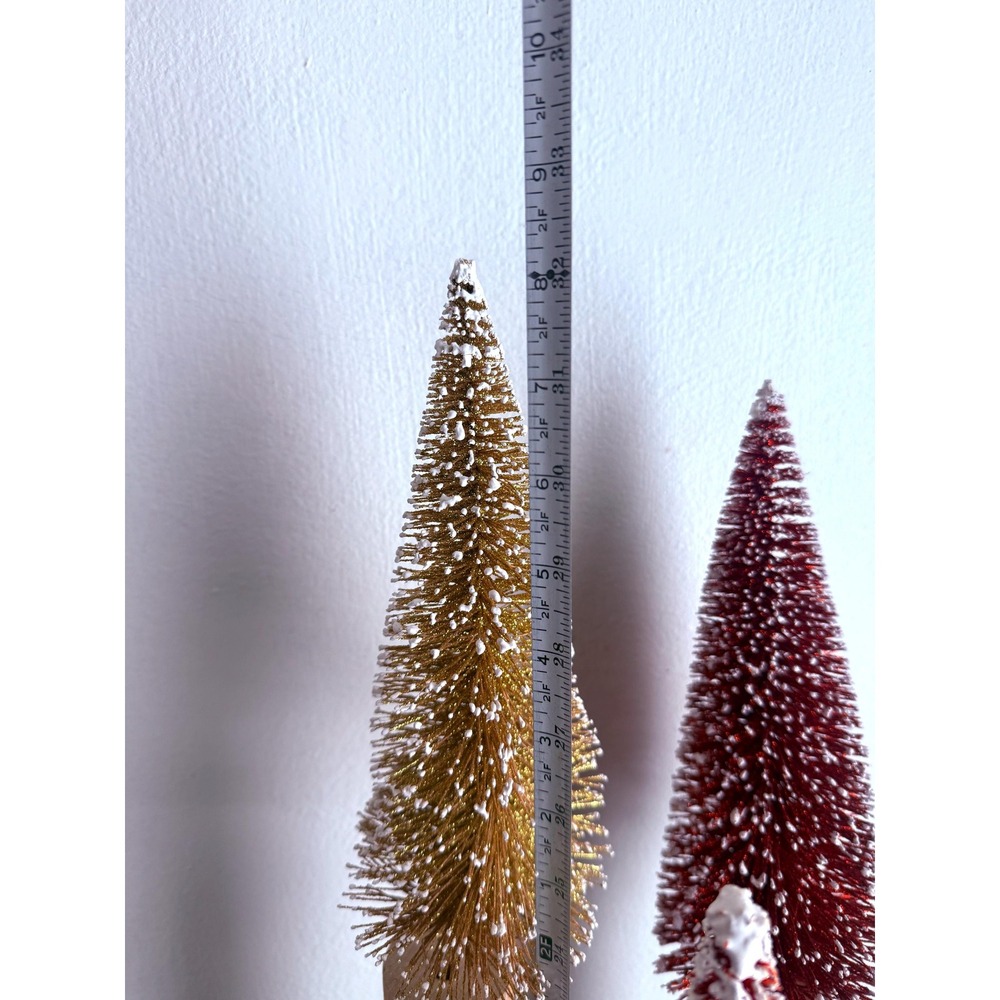 Repurposed Staircase Pedestal Christmas Trees Pipe Cleaner Handmade Holiday - Picture 12 of 15